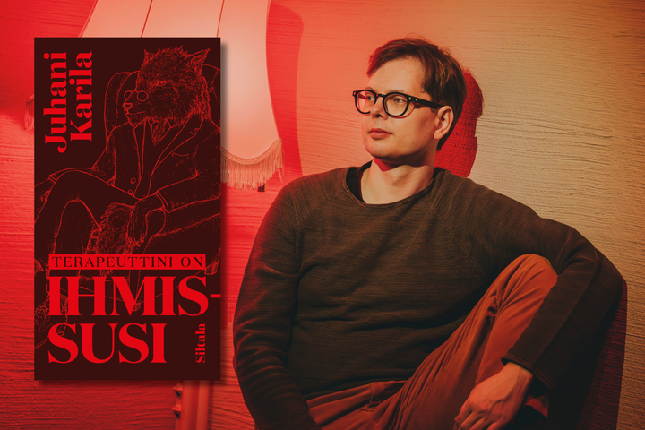 Juhani Karilan kuva: Sabrina Bqain. Kannen suunnittelu: Anna-Mari Tenhunen.