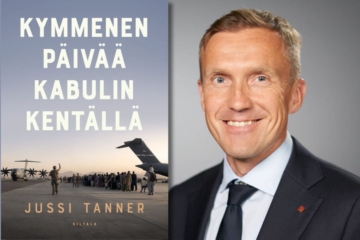 Kannen suunnittelu: Mika Tuominen. Jussi Tannerin kuva: Ulkoministeriö.