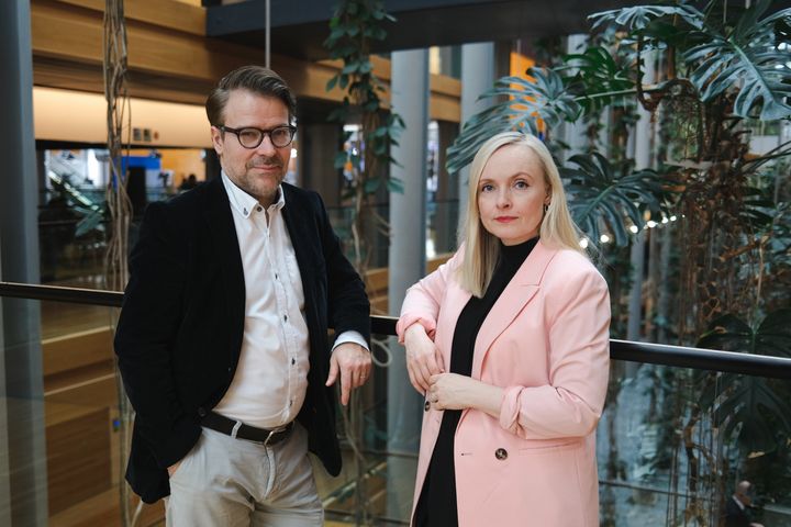 Mepit Ville Niinistö ja Maria Ohisalo Strasbourgissa