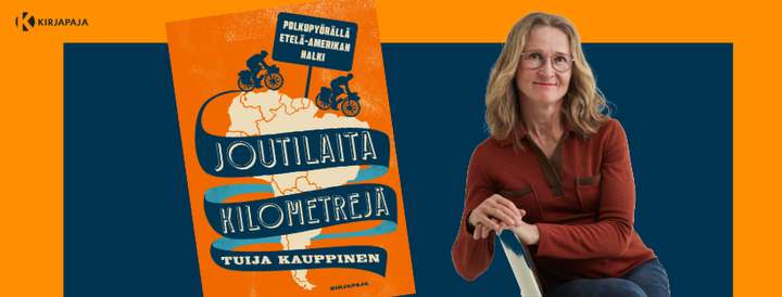 Retkeilytoimittaja ja pyörämatkailija Tuija Kauppinen toteutti puolisonsa kanssa parikymmenvuotisen unelmansa, vietti 15 kuukautta polkupyöräillen Etelä-Amerikan halki ja kirjoitti kokemastaan Joutilaita kilometrejä -kirjan.