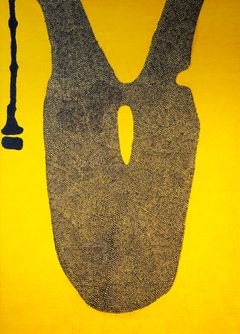 Hannu Väisänen: ”March Yellow”, 2008, öljy kankaalle, 180 × 130 cm