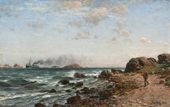 Berndt Lindholm: ”Merimaisema”, 1882  öljy kankaalle, 44 ✕ 70 cm  Pohjanmaan museo /  Karl Hedmanin kokoelma