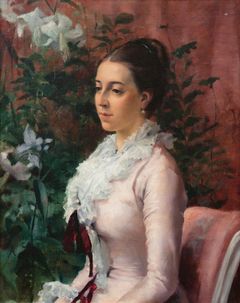 Albert Edelfelt: ”Sophie Manzey”, 1880, öljy kankaalle, 76 ✕ 60 cm,  Villa Gyllenberg / Signe ja Ane Gyllenbergin säätiö