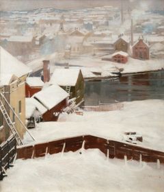 Albert Edelfelt: ”Ensilumi”, 1902–1903 öljy kankaalle, 70 × 60 cm Villa Gyllenberg, Signe ja Ane Gyllenbergin säätiö, Helsinki