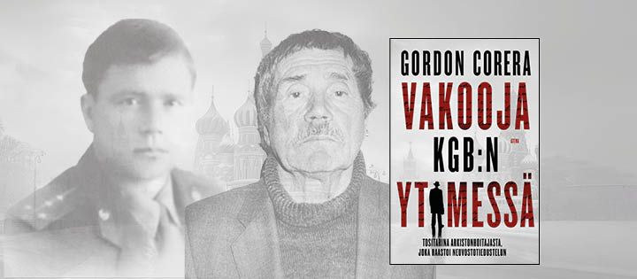 Vasili Mitrohin nuorena KGB:n kapteenina ja vuonna 1992 MI6:n valokuvaamana.