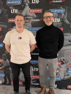 Vasemmalla Heikkinen Yhtiöiden työpäällikkö Jarkko Matilainen ja oikealla Raimatto Oy:n toimitusjohtaja, Harri Koponen.