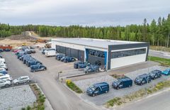 MV-Jäähdytyksen logistiikkakeskus Pirkkalassa.