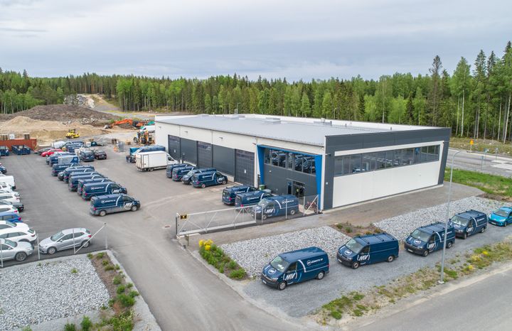 MV-Jäähdytyksen toimipiste Pirkkalassa.
