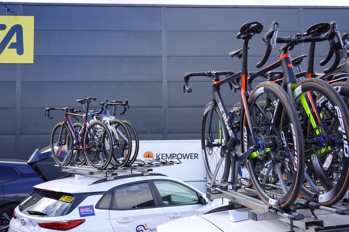 A total of 129 EVs will support the cyclists and the race administrators during the event.
