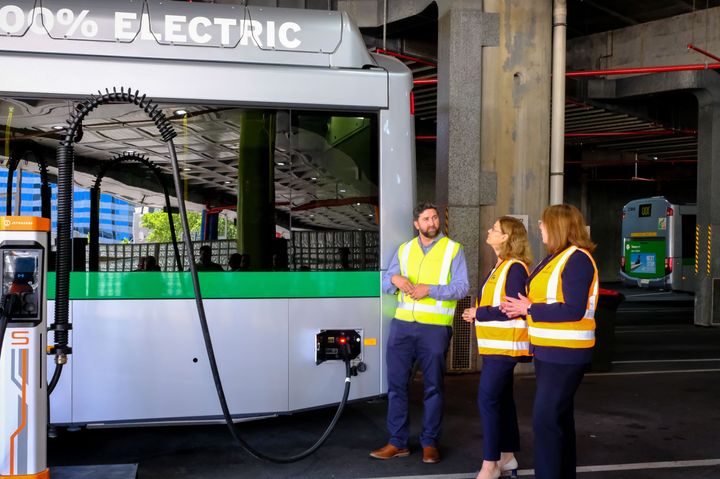 The EV charging infrastructure at the Elizabeth Quay Bus Station will feature Kempower Satellite charging systems, including three Kempower Power Units and 18 Kempower Satellites.