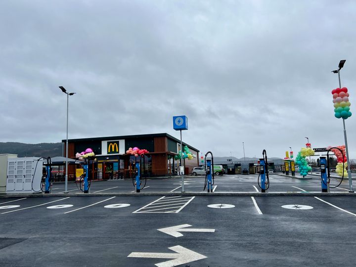 Time Park EV charging site with Kempower chargers at McDonald's Orkanger in Trondheim, Norway