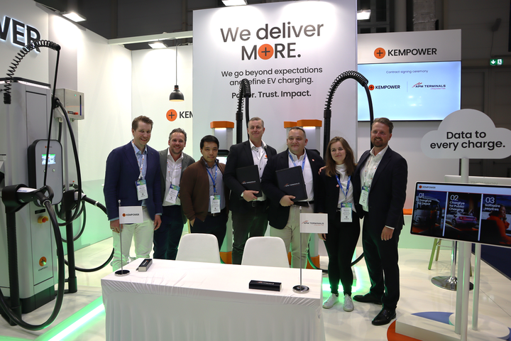 Kempower and APM Terminals have signed a global framework agreement for the supply of charging infrastructure for port terminals