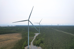 Lestijärven tuulipuisto. Kuva: Joonatan Suokas.