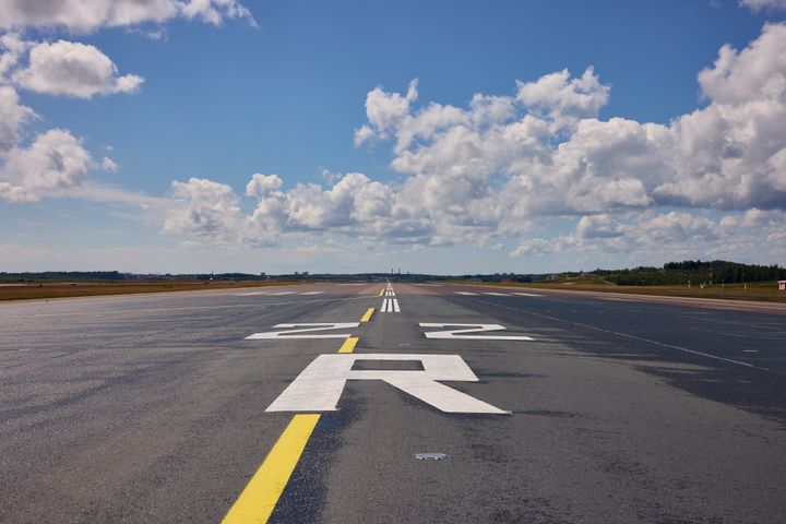 Runway 3 at Helsinki Airport.