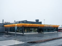 Rovaniemen lentoaseman uusi pääsisäänkäynti ja lähtöaula.