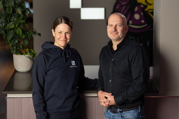 Läpimurtosäätiön toimitusjohtaja Hilkka Koskenranta ja Loihteen toimitusjohtaja Samu Konttinen ovat innoissaan uudesta kumppanuudesta ja sen tavoitteista.