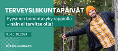 Terveysliikuntapäivät 2024 mainoskuva.