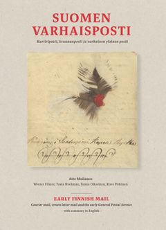 Suomen varhaisposti kirjan etukansi, jossa vanhan kirjeen kuva.