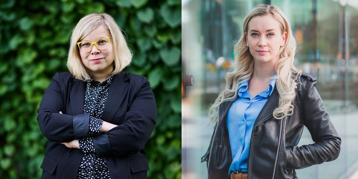 Saara Hyrkkö ja Sofia Virta