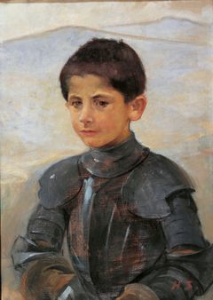 Helene Schjerfbeck: Haarniskapukuinen poika, 1894, Nordean Taidesäätiön kokoelma