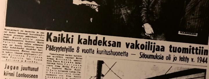 Suuri suomalainen vakoilutapaus julkaistaan 7.10.