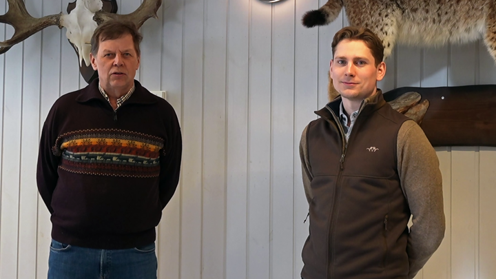 LaMas ry:n puheenjohtaja Timo Ollila ja Varapuheenjohtaja Kalle Markkula videotervehdyksessä.