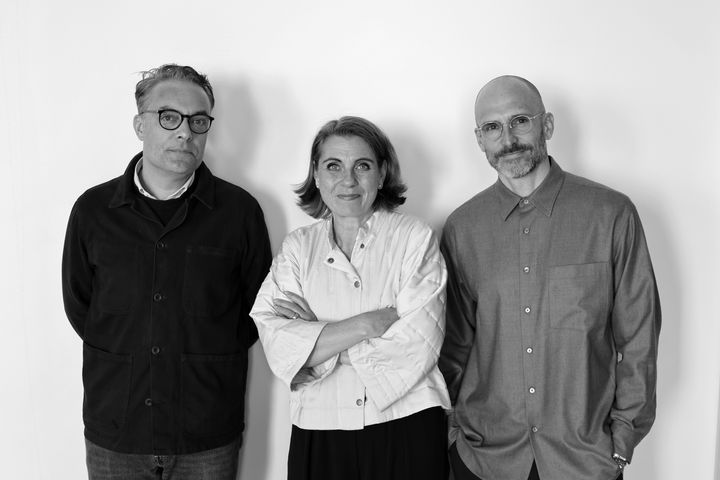 Kuva Reima Groupin uusista enemmistöosakkaista Anders Ullstrand, Elina Björklund ja Jonas Meerits.