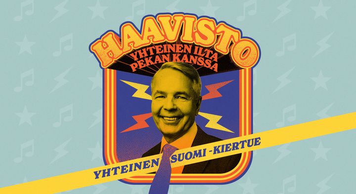 Pekka Haavisto kiertää Suomea klubeilla ja huoltoasemilla tammikuussa ja soittaa myös itse DJ Pexi -keikkoja matkan varrella. Kiertueen graafinen ilme: Jussi Karjalainen.