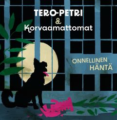 Tero-Petri & Korvaamattomat: Onnellinen häntä -singlen kansi. Kansitaide: Jussi Jääskeläinen