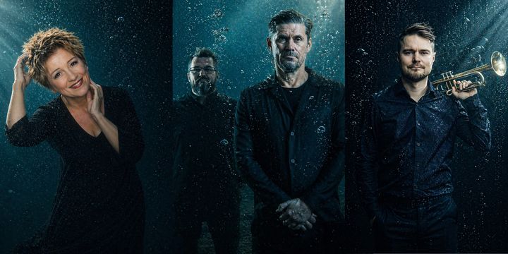 Konneveden Naisten viikon 2026 pääesiintyjiä eri konserteissa ovat muun muassa näyttelijä-laulaja Eija Ahvo (vas.), näyttelijä Tommi Korpela ja kirkkomuusikko Pami Karvonen sekä trumpetisti Verneri Pohjola.