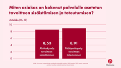 Vaikuttavuusraportti: Miten asiakas on kokenut palvelulle asetetut tavoitteen sisäistämisen ja toteutumisen?