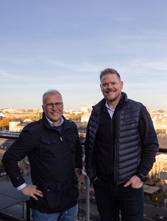 Kuvassa vasemmalta oikealle: Sampo Kautto, toimitusjohtaja, Wirmax Oy ja Jarkko Niemikorpi, kaupallinen johtaja, Wirmax Oy.