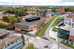 Aalto-yliopiston uudisrakennus Kide. Kuva: Aalto-yliopisto / Mikko Raskinen