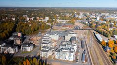 Hangonsilta rakentuu Hyvinkään keskustan tuntumaan vanhalle ratapihalle. Kuva: Hyvinkään kaupunki