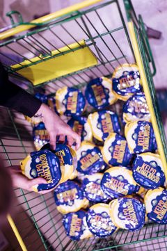Meijeriyhtiö Arla auttoi jakamalla jokaiseen kassiin juustoa, jogurttia, proteiinijuomaa sekä levitettä. Kuva: Jouni Kuru, Brave Teddy.