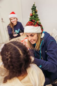 Siemens Osakeyhtiö järjesti lapsiperheille joulujuhlan Espoossa, yhteistyössä Commun kanssa. Kuvaajana Jouni Kuru.