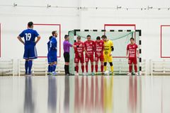 Miesten Futsal-liigan ottelu EBK - FC Kemi Opinmäen Liikuntahallissa 21.2.2026. Kuva: Jyri Sulander / Palloliitto.