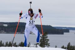 Noora Kaisa Keränen oli nopein naisten 7,5 kilometrin pikakilpailussa Kontiolahden GP-kisojen toisena päivänä.