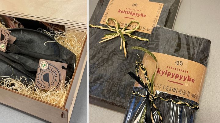 Palkitut urheilijat saavat kotiinviemisiksi kontiolahtelaisen Kupilkan eräastioita ja aterimia sekä Taito Shop Joensuun pellava-puuvillaisia karjalaistekstiilejä. Koivuvaneriset lahjapakkaukset toimittaa ekologisia lahjoja ja lahjapakkauksia valmistava joensuulainen Kolo Design Oy.