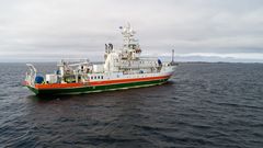 The R/V Aranda at the open sea.