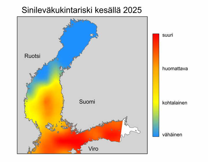 Sinilev%E4lauttojen%20muodostumisriski%20on%20suuri%20It%E4meren%20p%E4%E4altaan%20pohjoisosassa%2C%20Suomenlahdella%2C%20Saaristomerell%E4%20ja%20suuressa%20osassa%20Selk%E4merta.%20Per%E4merell%E4%20riski%20on%20edelleen%20v%E4h%E4inen.