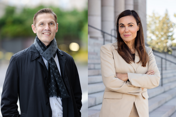 Sinuhe Wallinheimo ja Susanne Päivärinta