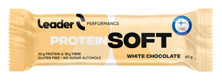 Takaisinveto koskee tuotetta Leader Performance Protein Soft white chocolate 60 g (EAN 6430051514821) parasta ennen 11.11.2026, erä x23725.