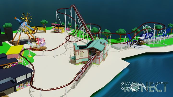 Särkänniemi tuo huvipuistoon kauan odotetun perhevuoristoradan kesäksi 2026. Havainnekuva.