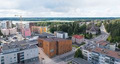 Kangasalan keskustaa elokuussa 2025