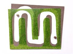 Niklas Ingelius, Kylläinen mato, 2025, öljyväri pellavalle, koivu, pähkinä, 45 cm x 54 cm