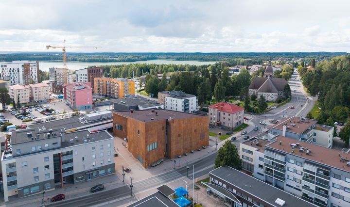 Näkymä Kangasalan keskustasta syksyllä 2025.