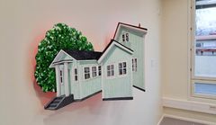 Jenni Yppärilä: Omppula, 2025. Öljy ja akryyli levylle.