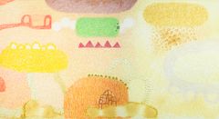 Marianne Laiti: Metsäleikki, kuivapastelli, muste, 2026. Yksityiskohta teoksesta.