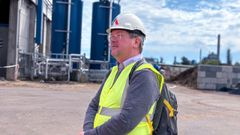 Adam Hinge during tour of Advens combined heat and power plant in Nynäshamn